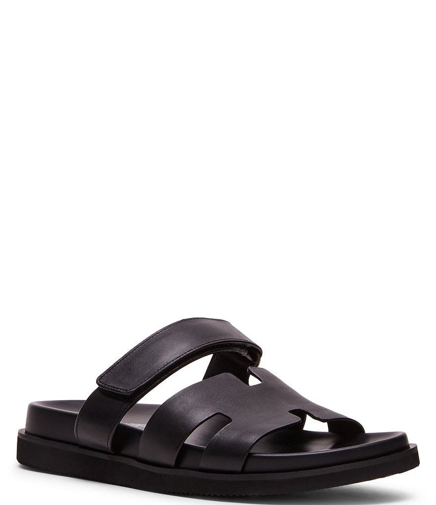 24 Carat Genuine Leather Men Black Sandals - Buy 24 Carat Genuine Leather  Men Black Sandals Online at Best Price - Shop Online for Footwears in India  | Flipkart.com