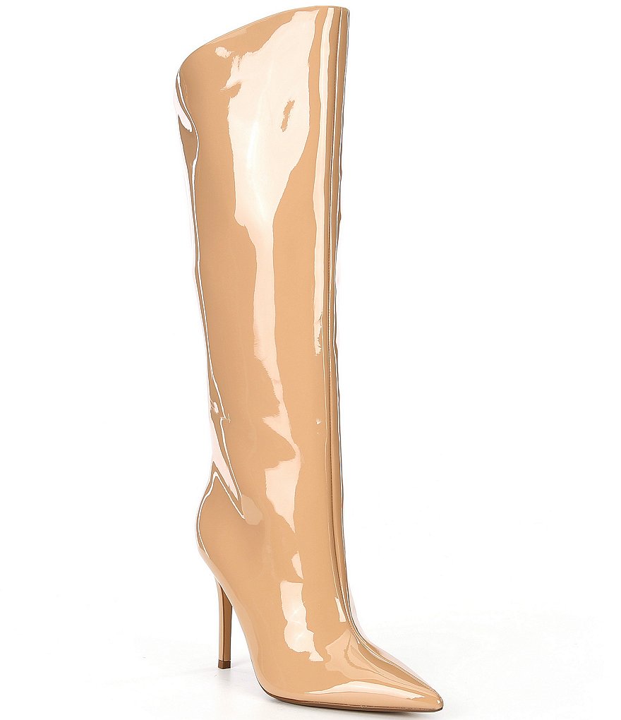 Steve Madden Sarina Patent Pointed Toe Stiletto Boots | Dillard's