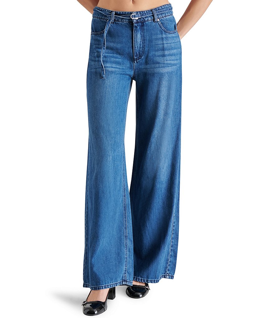 【コンビニ受取対応商品】 Steve Dillard's | Pants Belt Tie Leg Wide Denim Serenity Madden パンツ
