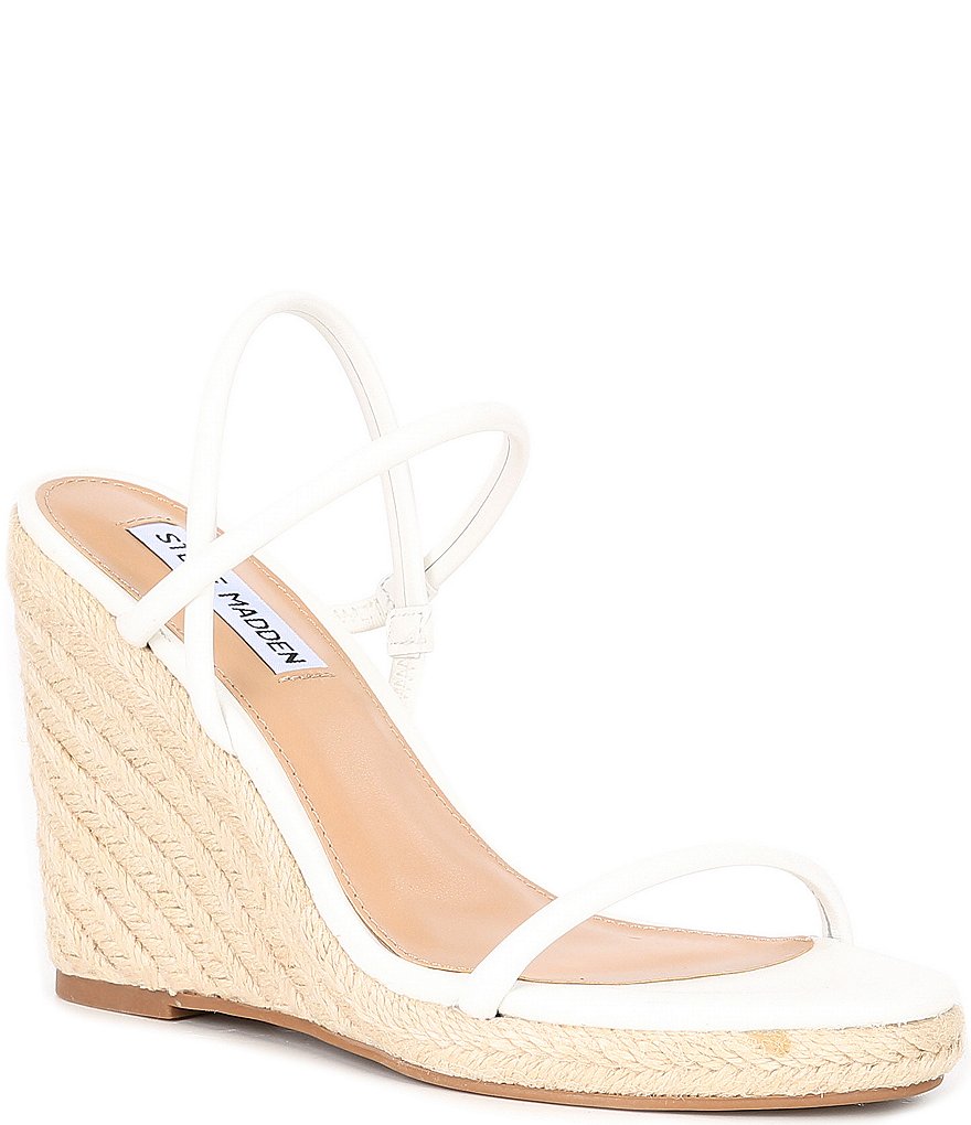 Steve Madden Udell Leather Espadrille Platform Wedge Sandals Dillards 8260