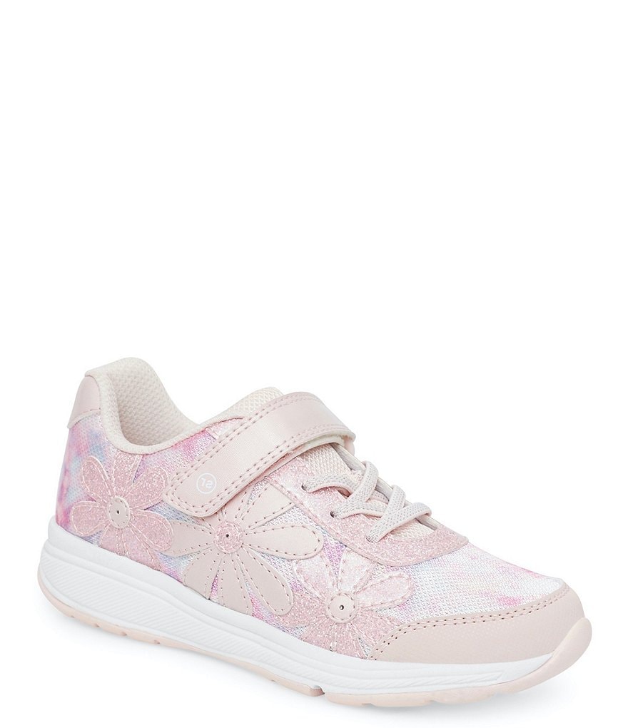 Stride Rite Girls Light Up Floral Glimmer Sneakers Youth