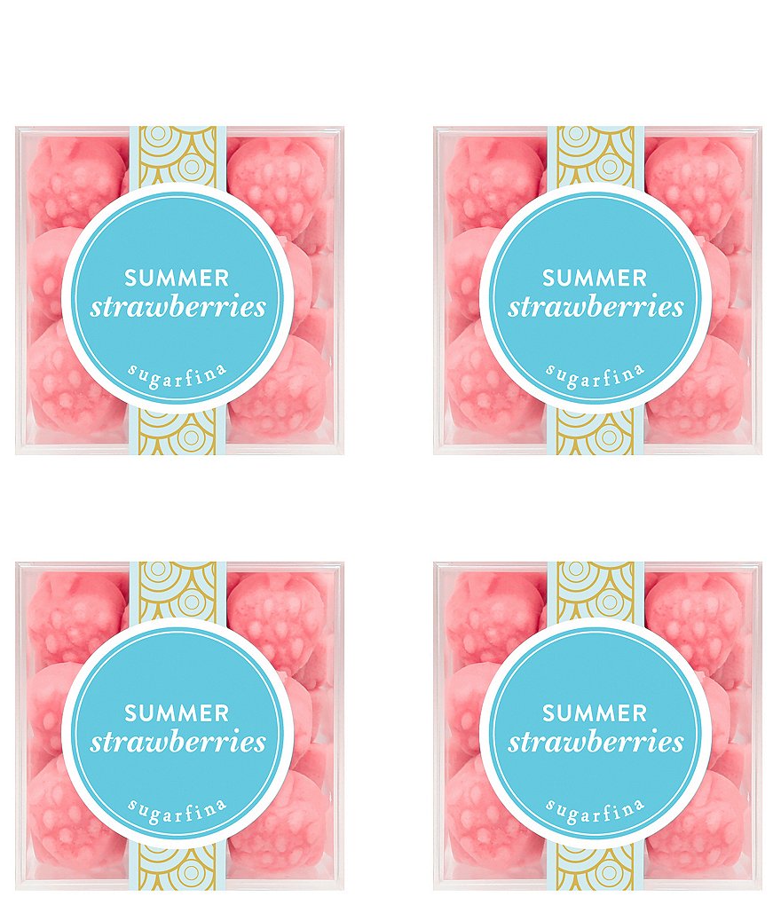 Sugarfina Summer Strawberries Small Cube 4pc Kit Dillards