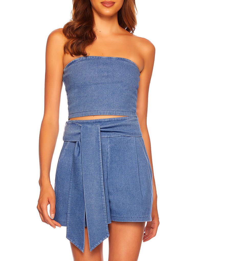 Susana Monaco Denim Strapless Tube Top Dillards 9369