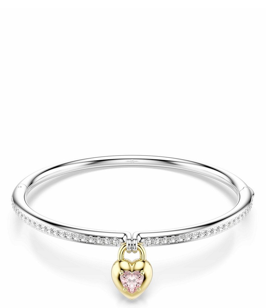 Swarovski Idyllia Mixed Cuts Heart Bangle Bracelet | Dillard's