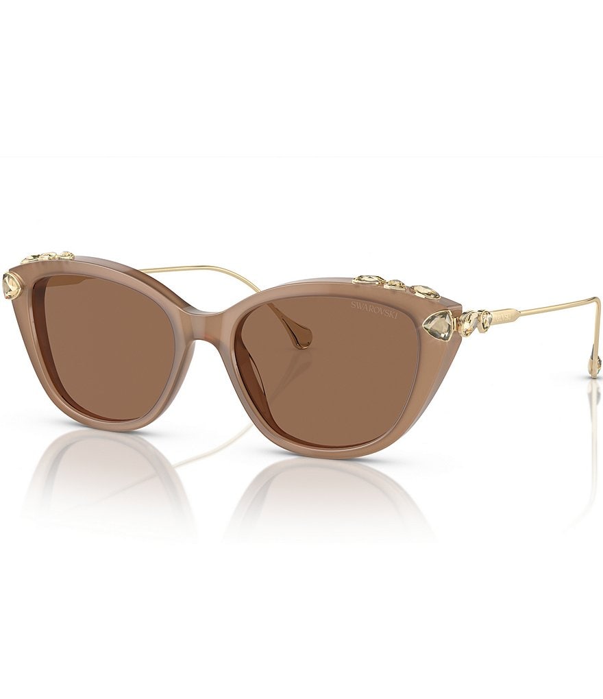 Swarovski SK6010 53mm Jeweled Cat Eye Sunglasses | Dillard's Swarovski SK6010 53mm Jeweled Cat Eye Sunglasses | Dillard's