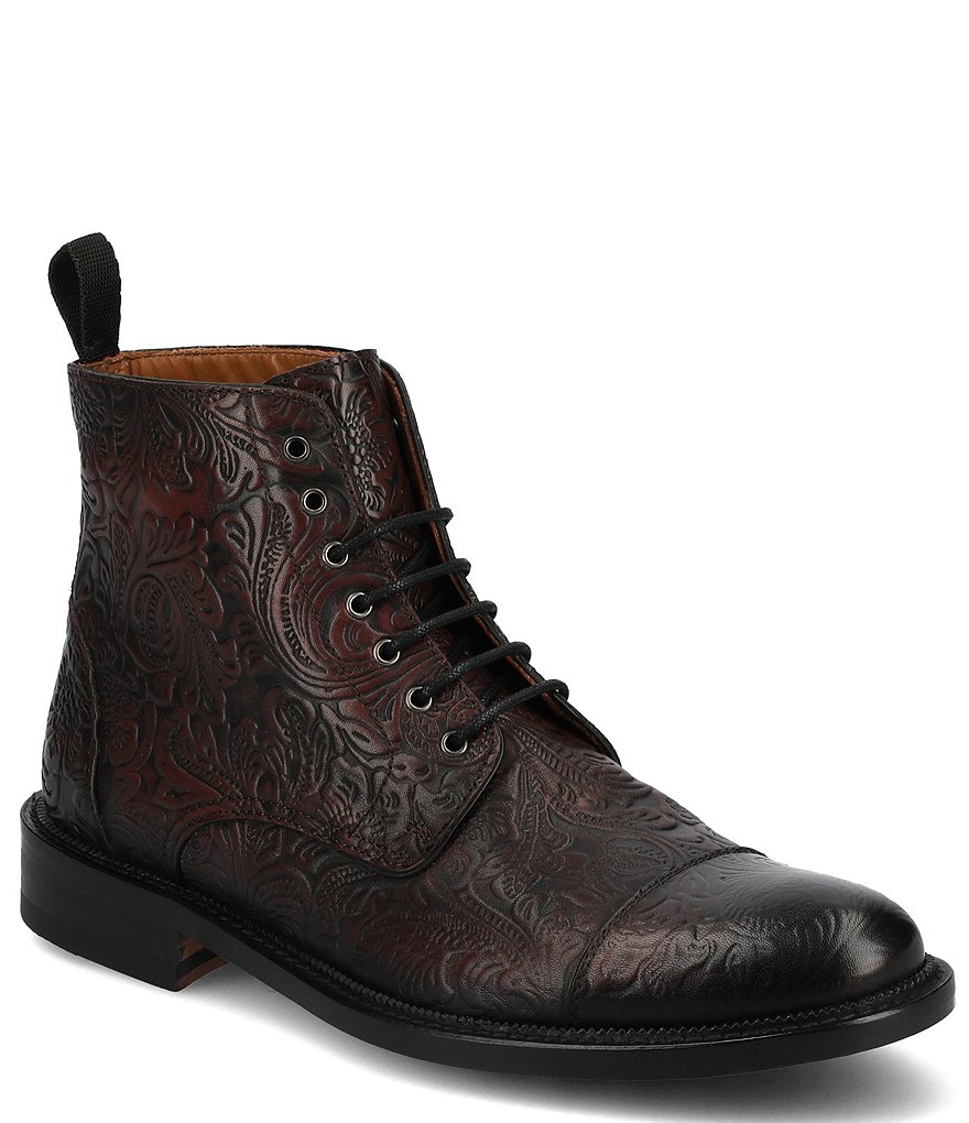 Taft The Rome Cap Toe Boot Black Floral Mens US Size 14 / EU 47 The Rome Boot in Black Floral main image 2