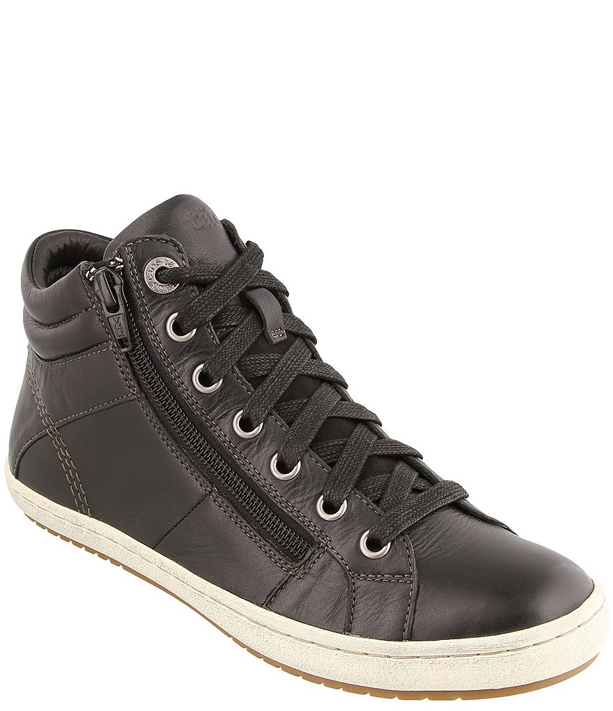 Taos Footwear Women's Union Leather High Top Zip Sneakers | Dillard's