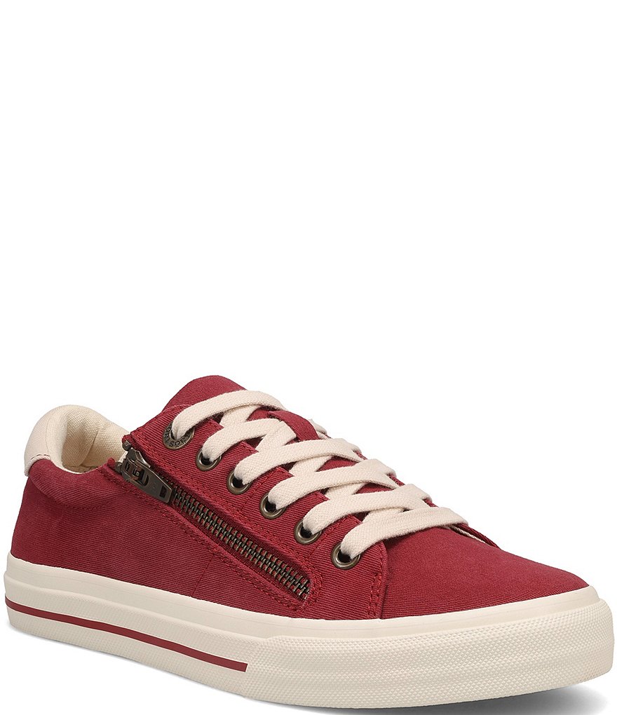 Taos Footwear Z-Soul Canvas Oxford Zip Detail Sneakers | Dillard's