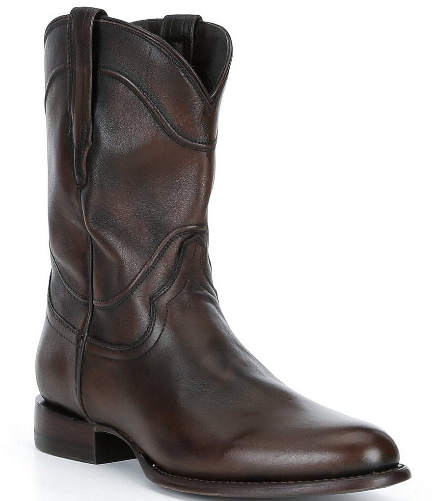 tete様 Tecovas Men's The Earl Cowhide Leather Roper Boots | Dillard's