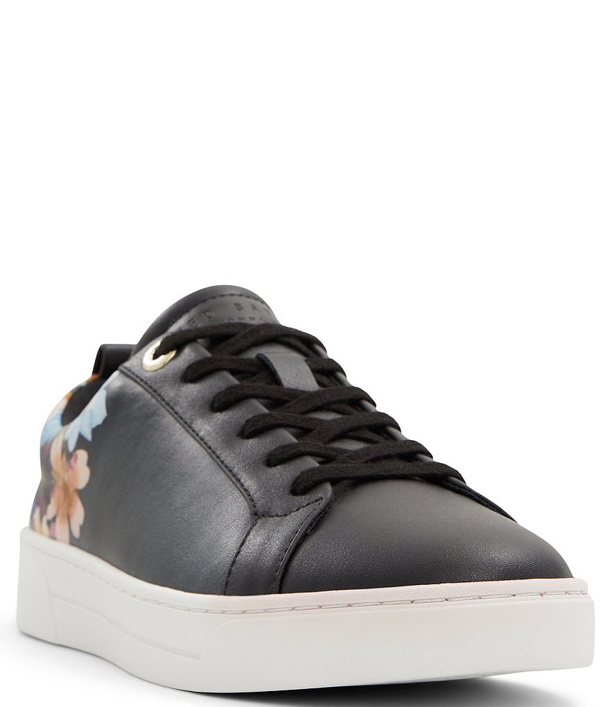 Ted Baker London Alison Leather Lace Up Floral Sneakers Dillard s