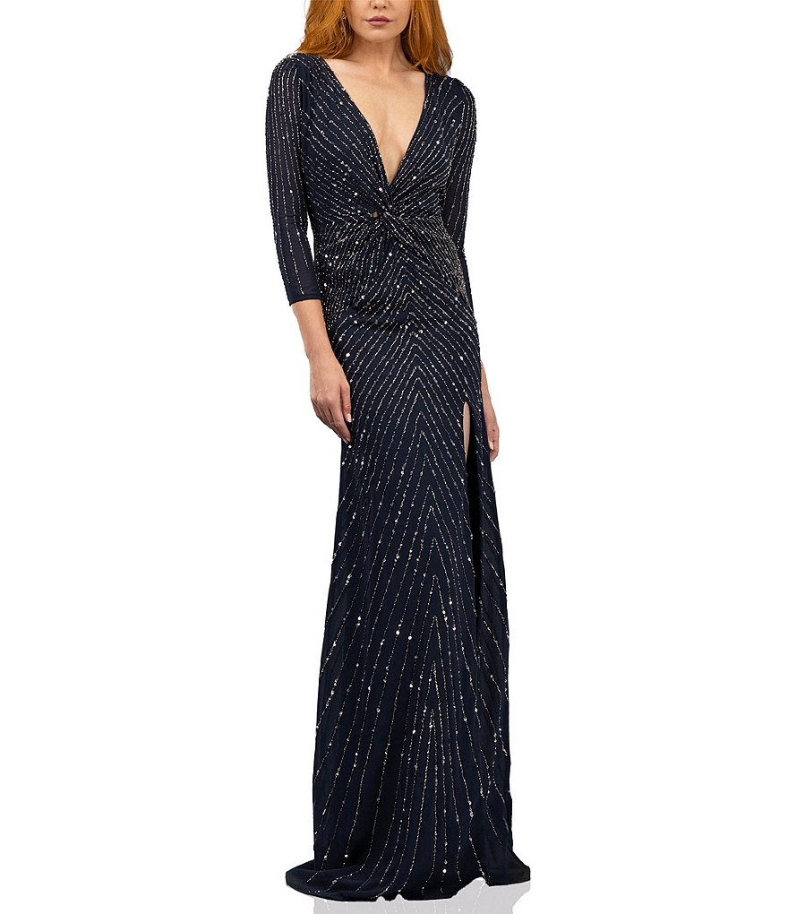 white christmas dresses Sequin-embellished Chiffon Midi Dress 42 (FR) / Pink main image 0