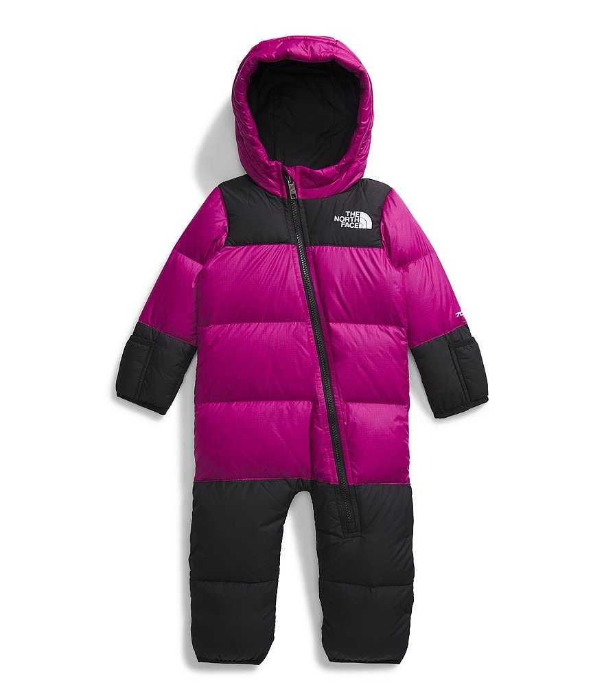 New The outlet North Face Nuptse Fur girls youth size 2 purple Down Filled boots