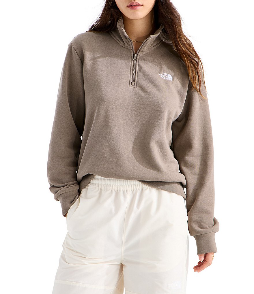 ノースフェイス The North Face Evolution Half Zip Mock Stand Long Sleeve Pullover