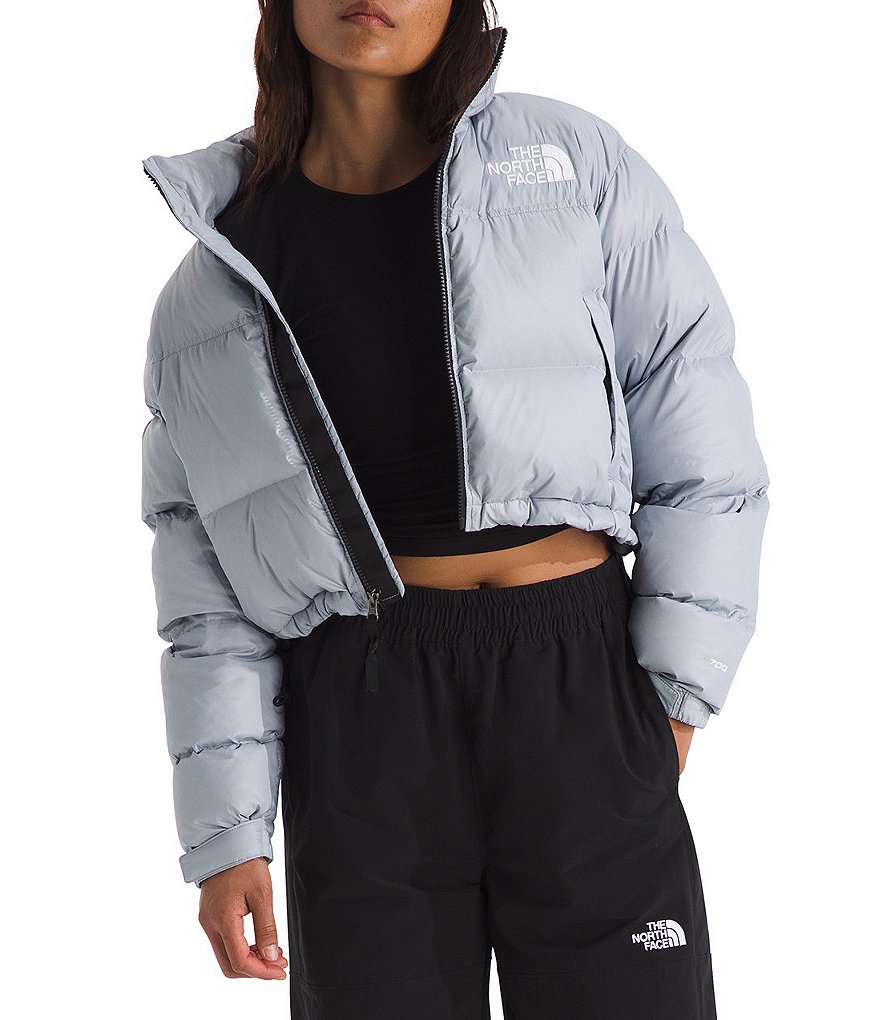 The North Face Nuptse Short Boxy Zip Front Down Puffer Jacket