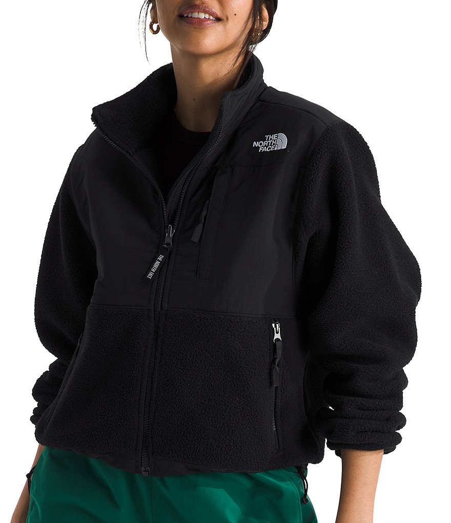 The North Face Long retailer Sleeve Denali Black Fleece Jacket Size Medium