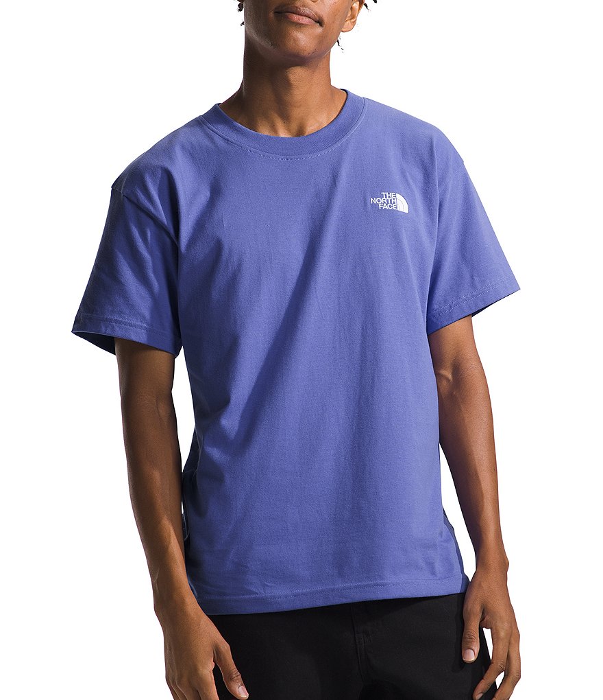 North face store t shirt blue