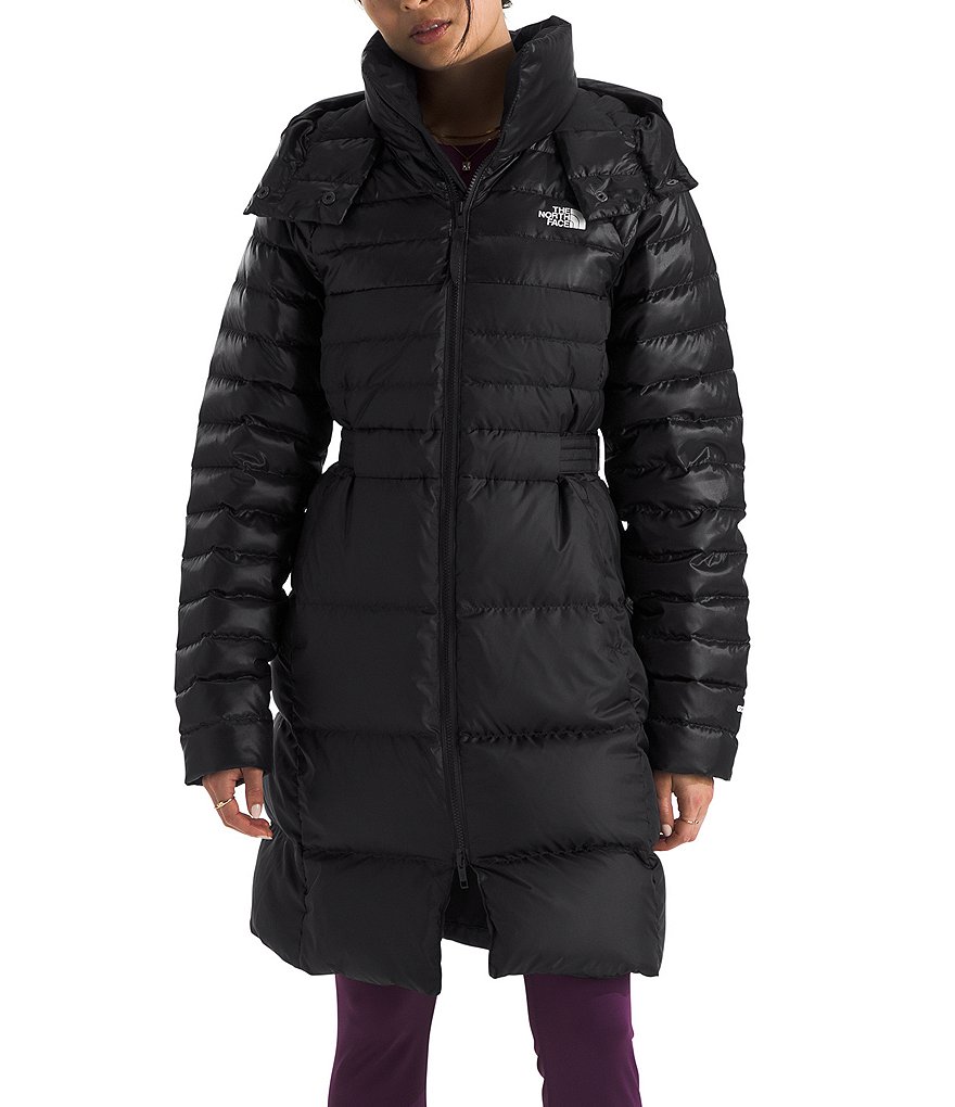 North face belted parka best sale