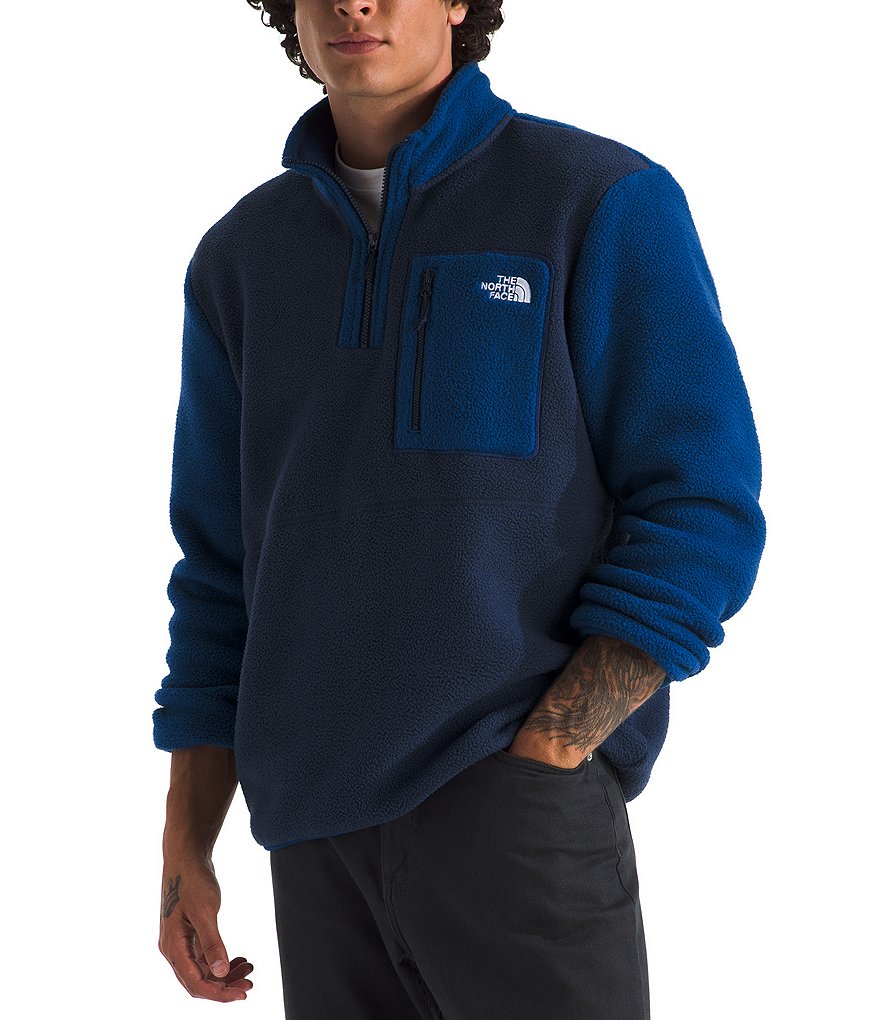The North Face Yumiori Long Sleeve 1/4 Zip Fleece Pullover | Dillard's