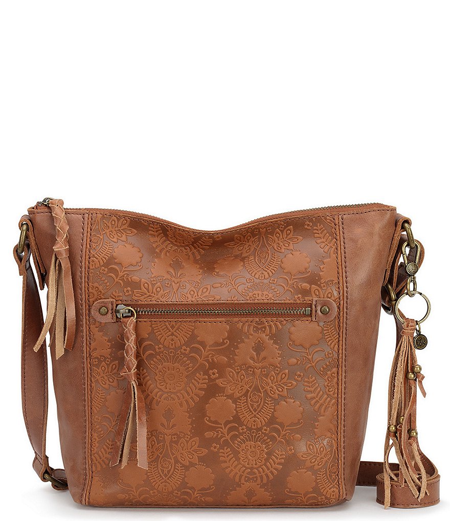 The Sak Women/'s Ashland Leather Crossbody Handbag