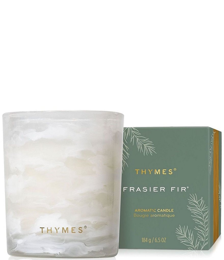 Thymes Frasier Fir Tidings Poured Candle, 6.5 oz