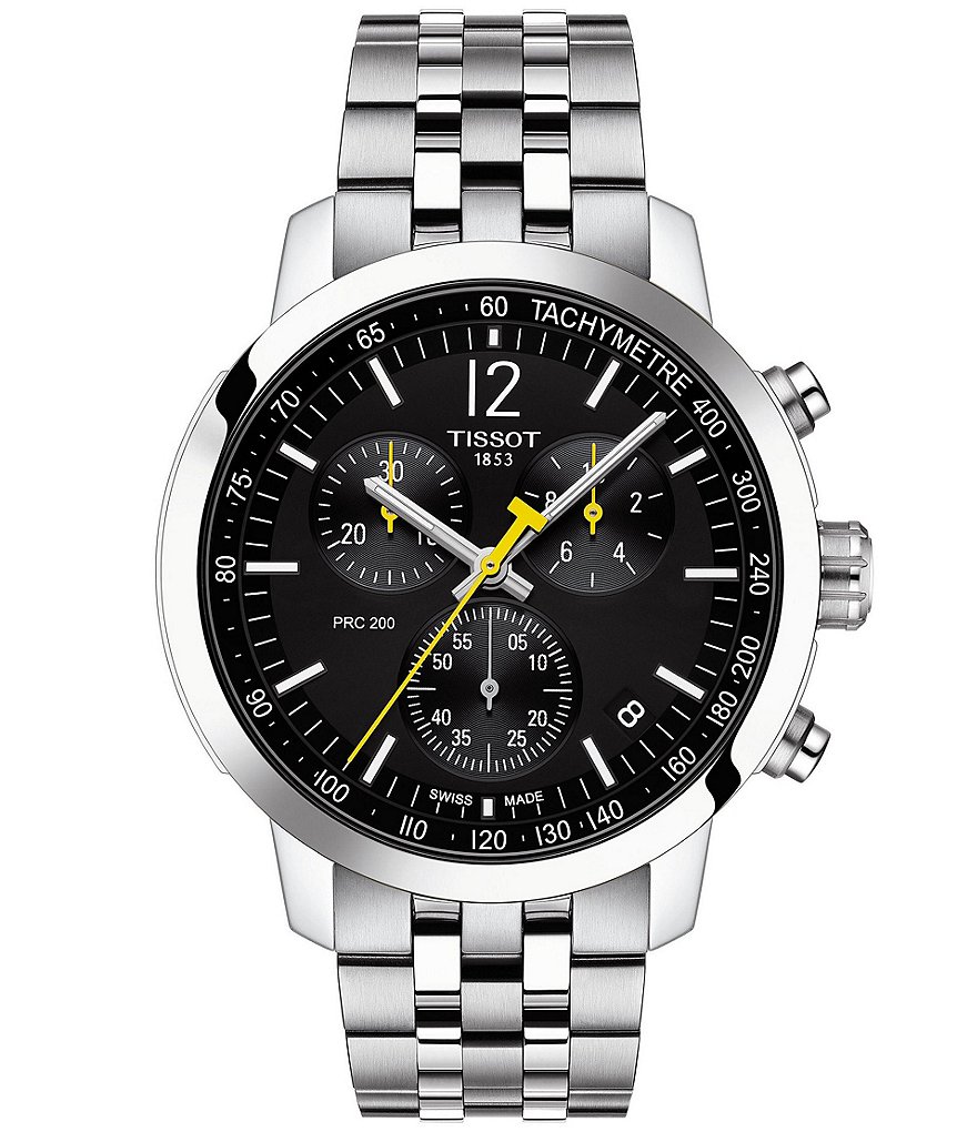 TISSOT PRC 200 腕時計(クォーツ) Tissot PRC 200 Chronograph Stainless Steel Bracelet Watch | Dillard's