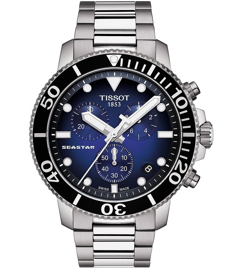 Tissot Seastar 1000 Blue Dial Chronograph Watch | Dillard's