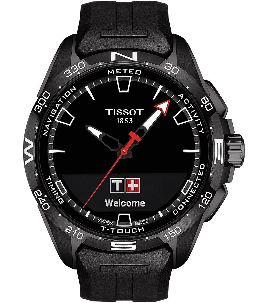 Tissot T-Touch Connect Black Dial Solar Watch | Dillard's
