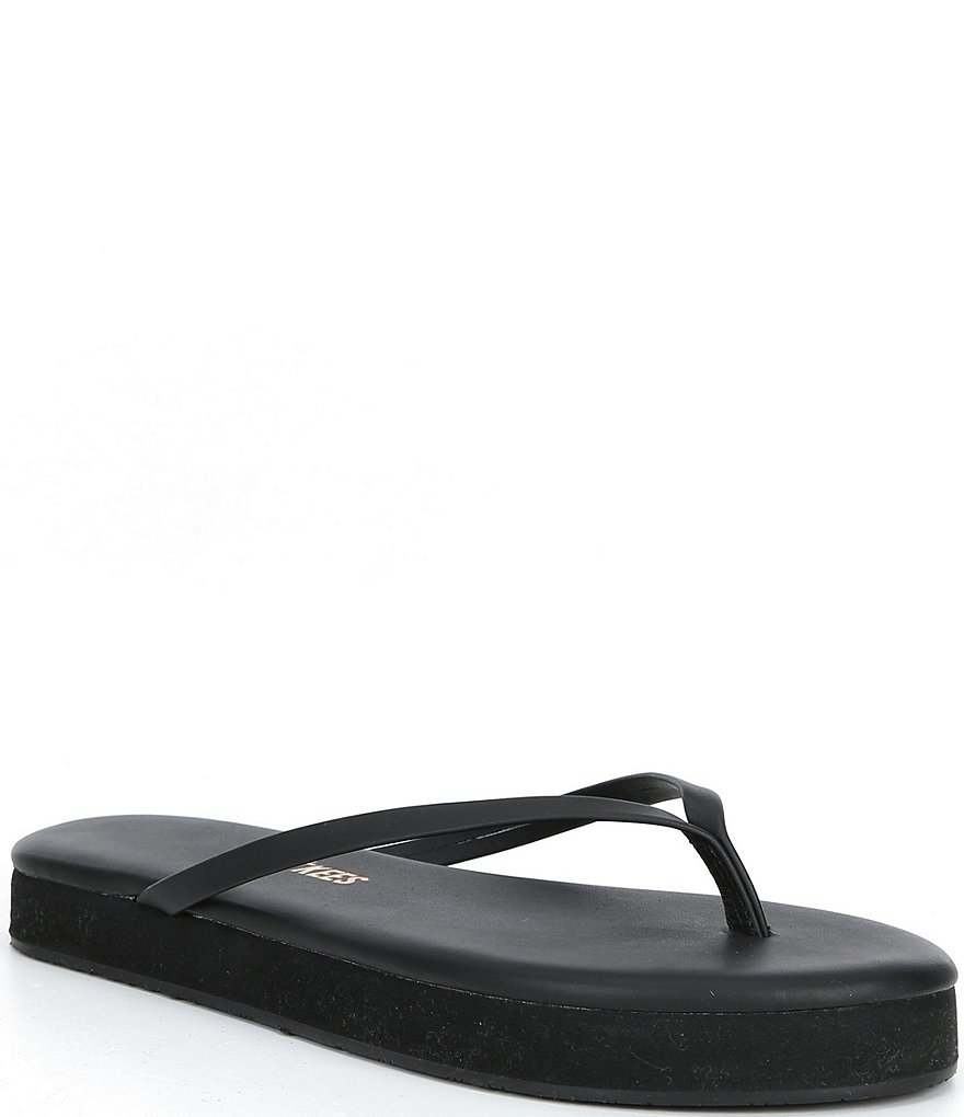 TKEES Lily Leather Platform Flip Flops | Dillard's