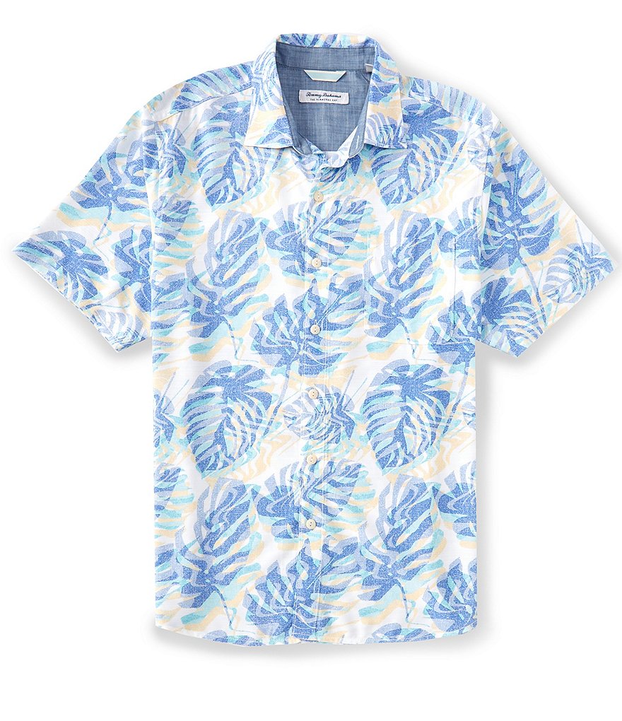 Tommy Bahama Nova Wave Falling Fronds Short Sleeve Woven Shirt