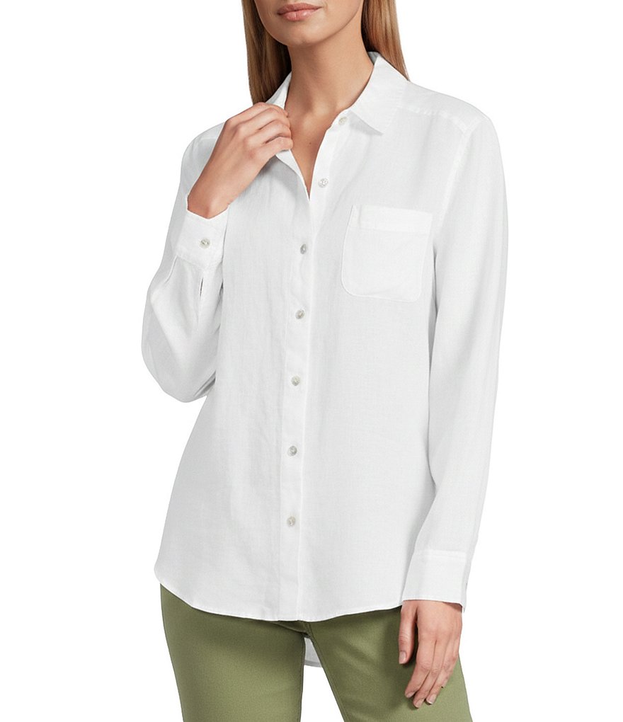 Tommy BahamaCoastalina Linen Relaxed Button Front Top