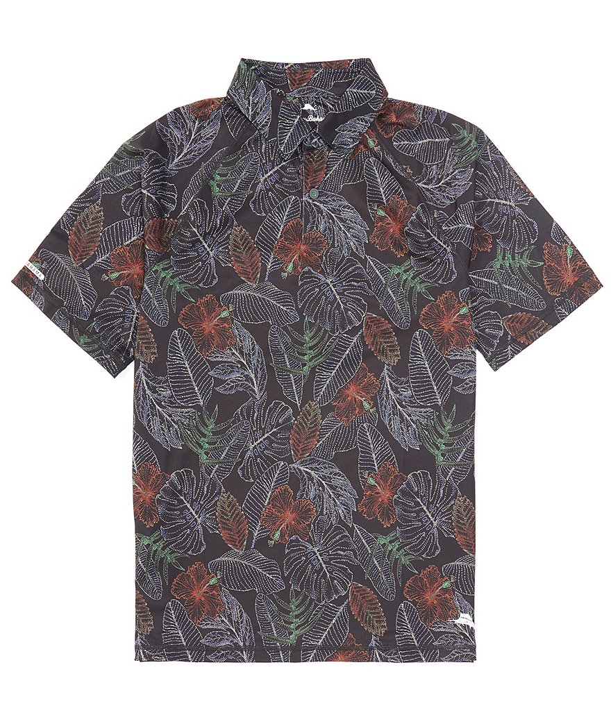 Tommy Bahama Islandzone Etched Fronds Short Sleeve Polo Shirt Dillards 8628