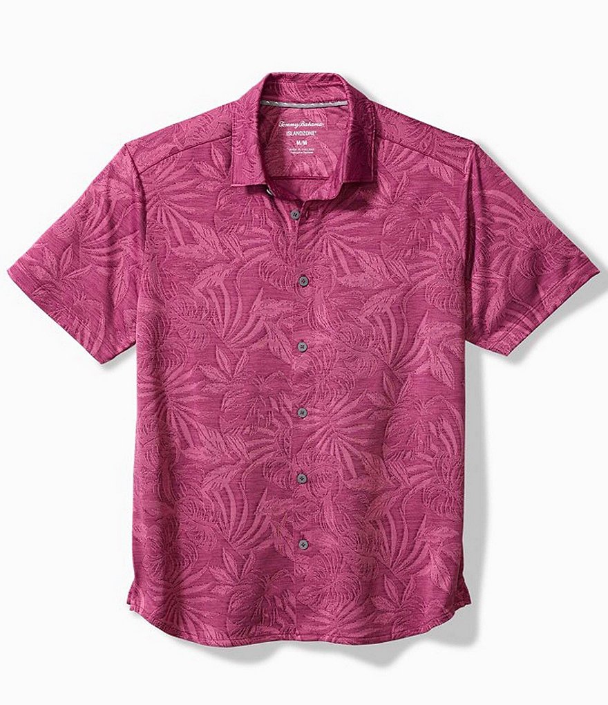 Tommy Bahama IslandZone® Lanikai Fronds Knit Short Sleeve Woven Camp ...