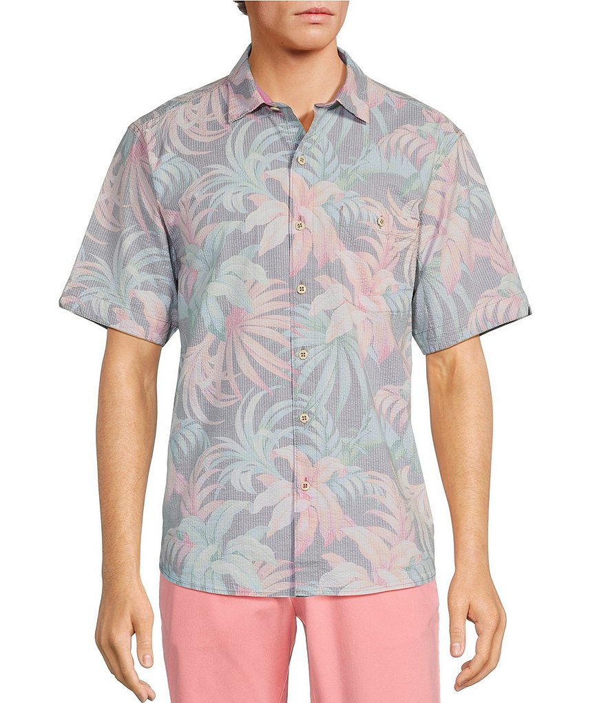 Tommy Bahama Nova Wave Midnight Tropics Short Sleeve Woven Shirt ...