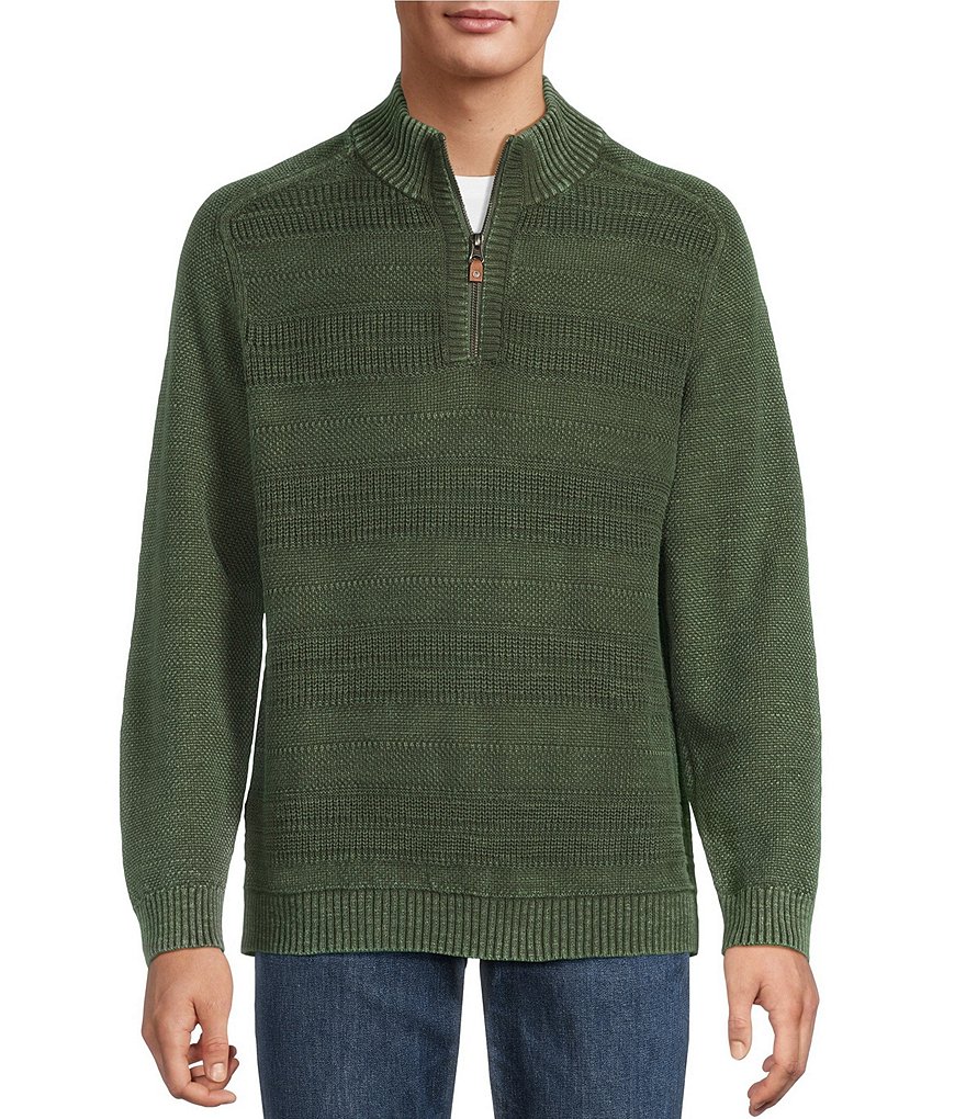 Tommy Bahama Saltwater Textured Half-Zip Pullover | Dillard's