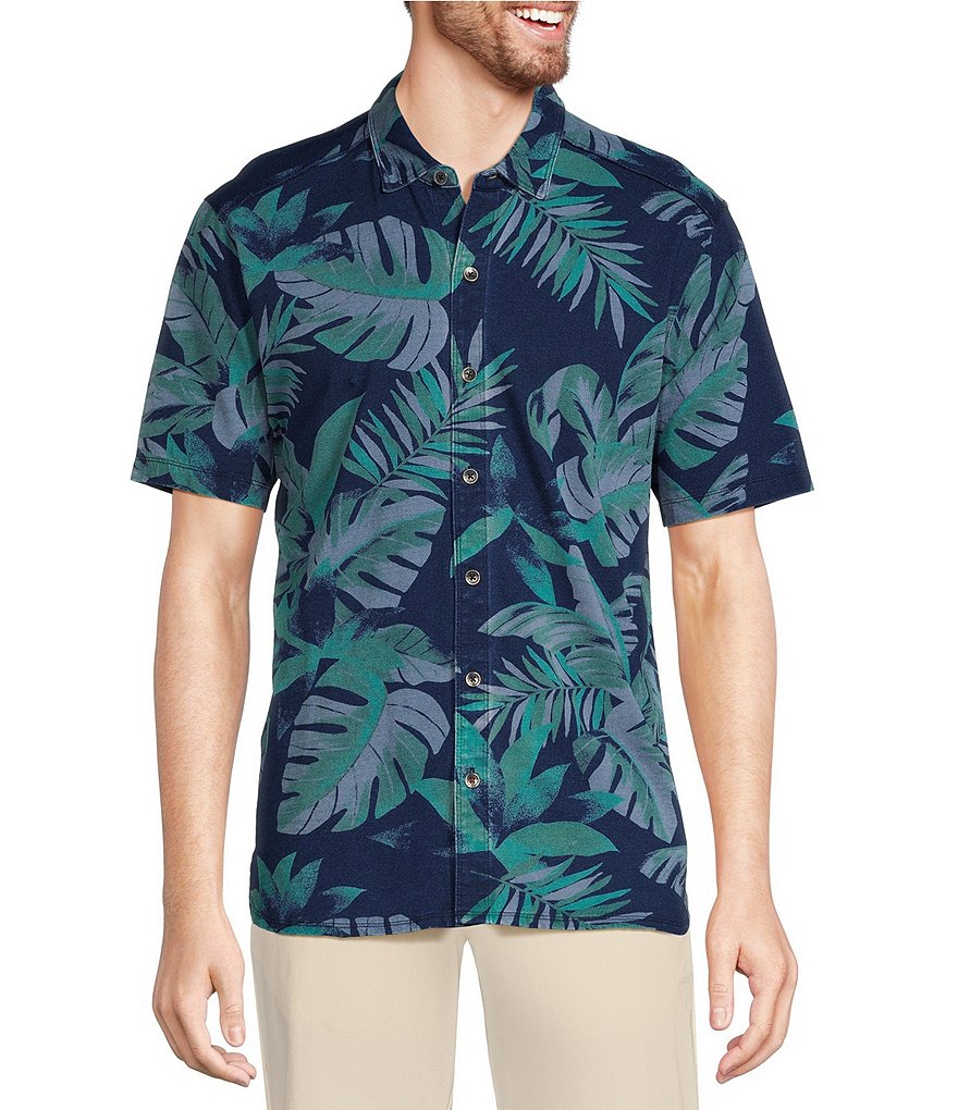 Tommy Bahama Shadows In Paradise Short Sleeve Woven Camp Shirt | Dillard's