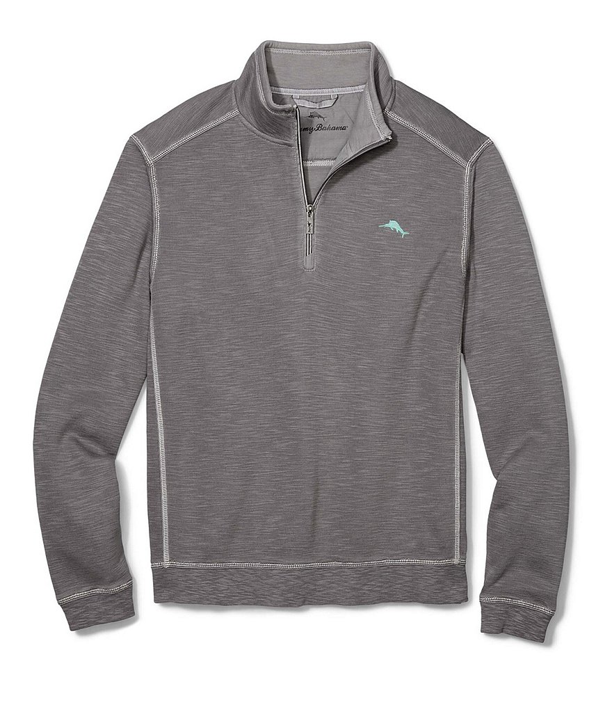 Tommy Bahama Tobago Bay Contrast Seam Half-Zip Pullover