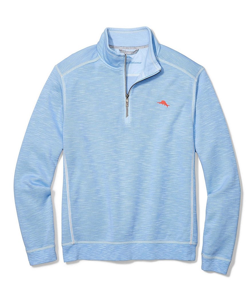 Tommy Bahama Tobago Bay Contrast Seam Half-Zip Pullover