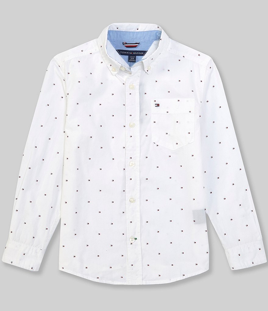 kondensator Til Ni Symptomer Tommy Hilfiger Big Boys 8-20 Long-Sleeve Fred Button-Front Shirt | Dillard's