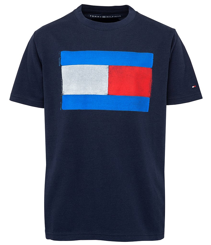 Tommy Hilfiger | Vintage Dillard\'s T-Shirt 8-20 Flag Short-Sleeve Big Boys