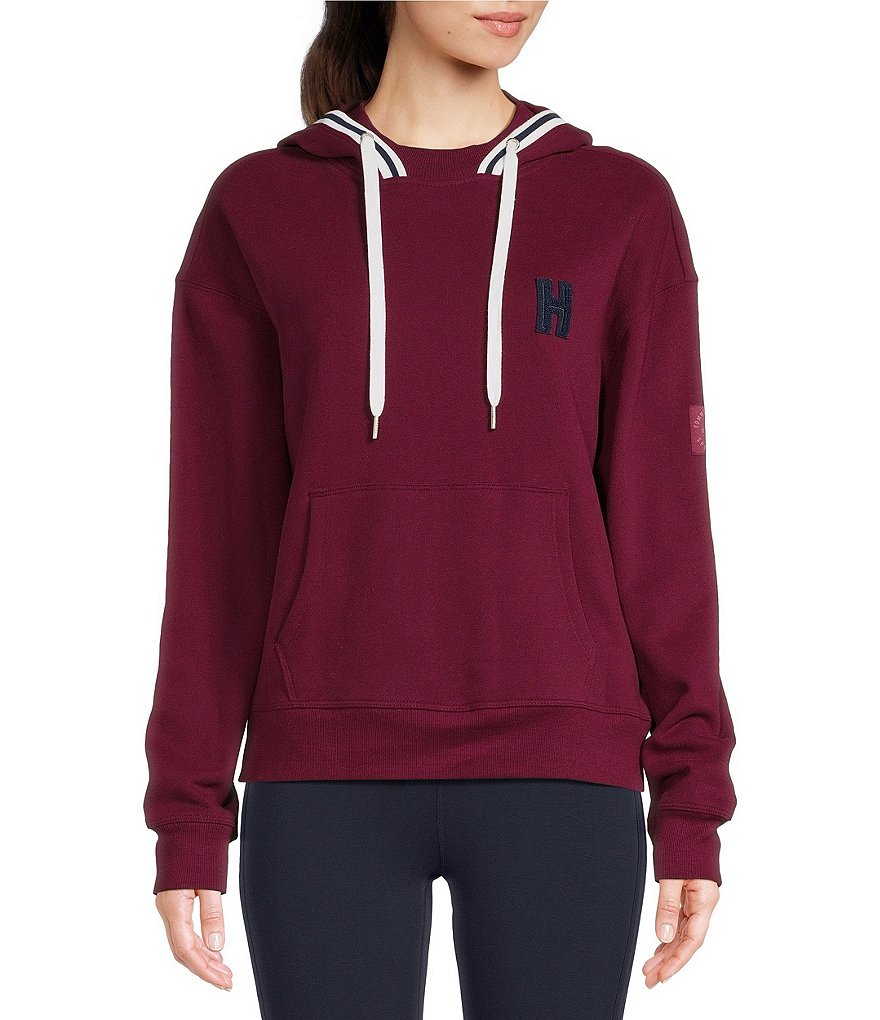 Tommy Hilfiger Sport Fleece Mock Neck Cropped Hoodie