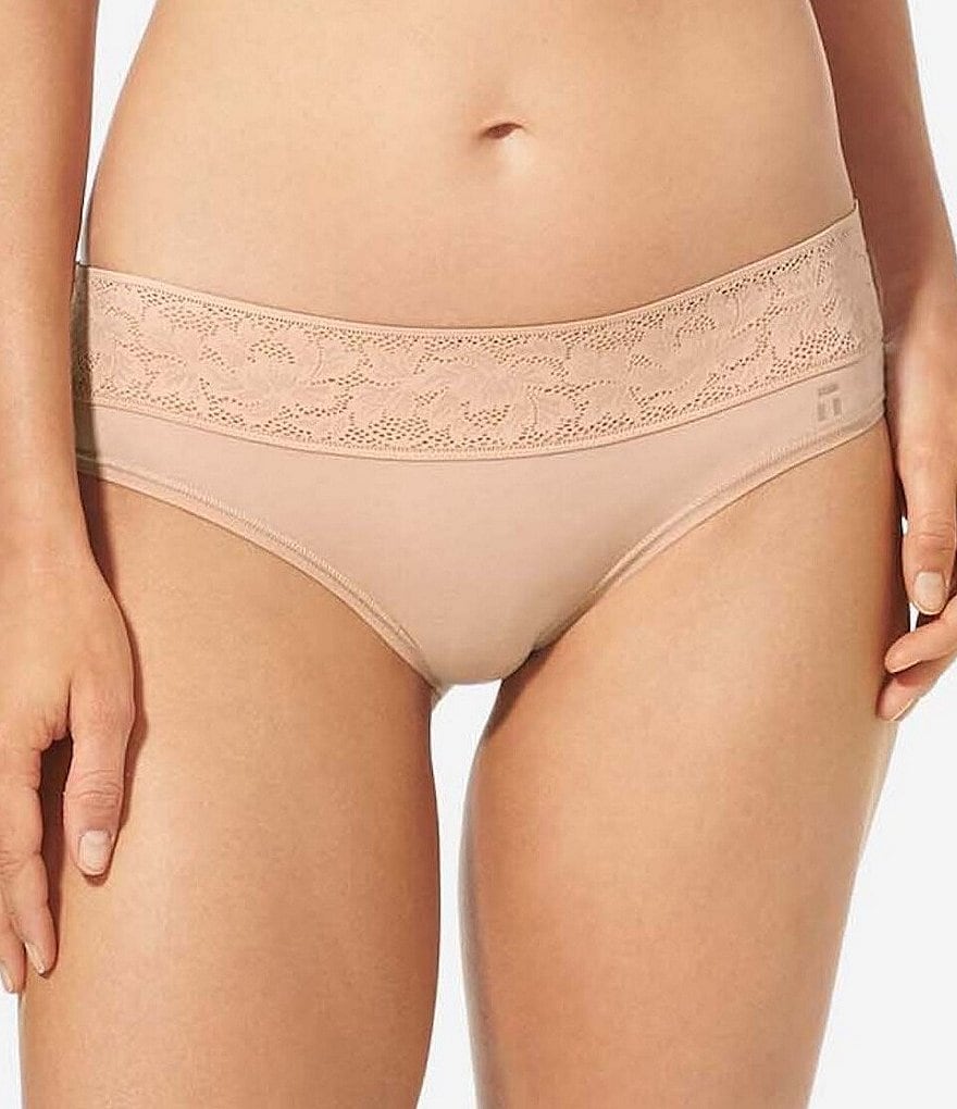 Tommy John Women's Cool Cotton Cheeky Underwear, Lace Waist in Maple Sugar  Size S (4-6) - Yahoo Shopping