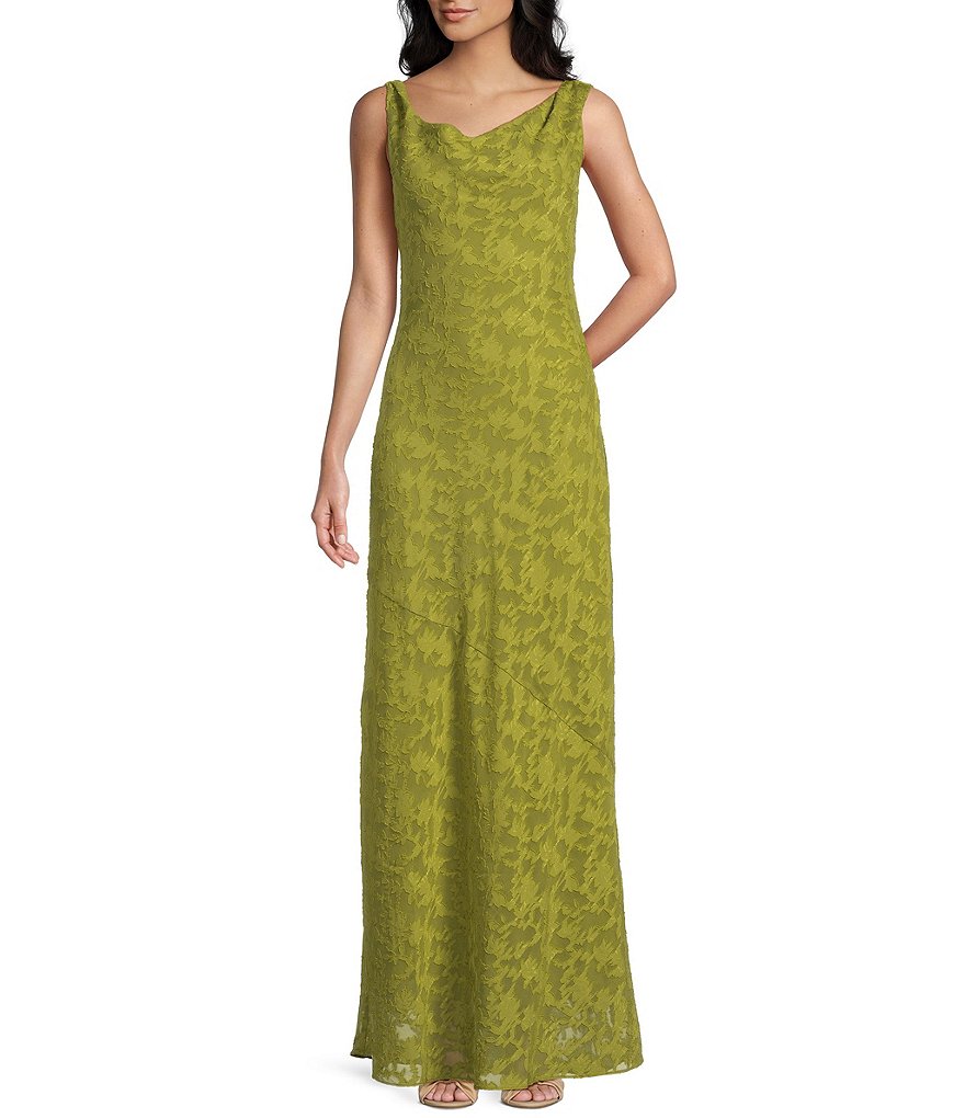 green emerald velvet dress Vero Dress In Olive Green Doppio Satin main image 1