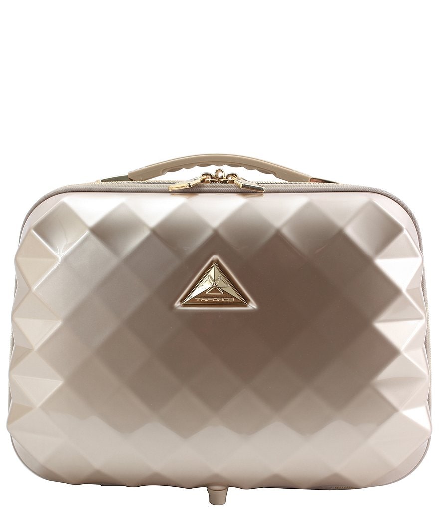 Triforce Savoir Collection Marbled Gold Travel Beauty Case
