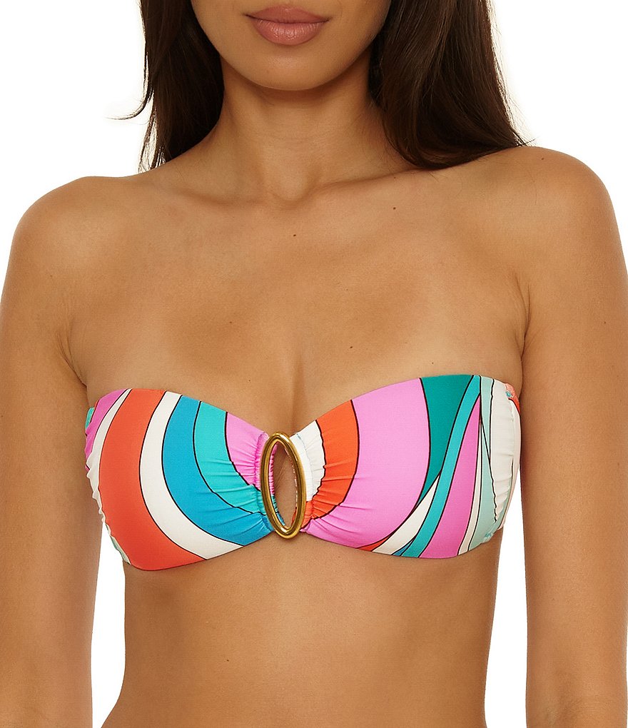 Trina Turk Apollo Ring Bandeau Swim Top | Dillard's