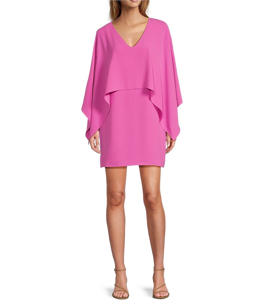 Trina Turk purchases Monumental Cape Dress Hot Pink