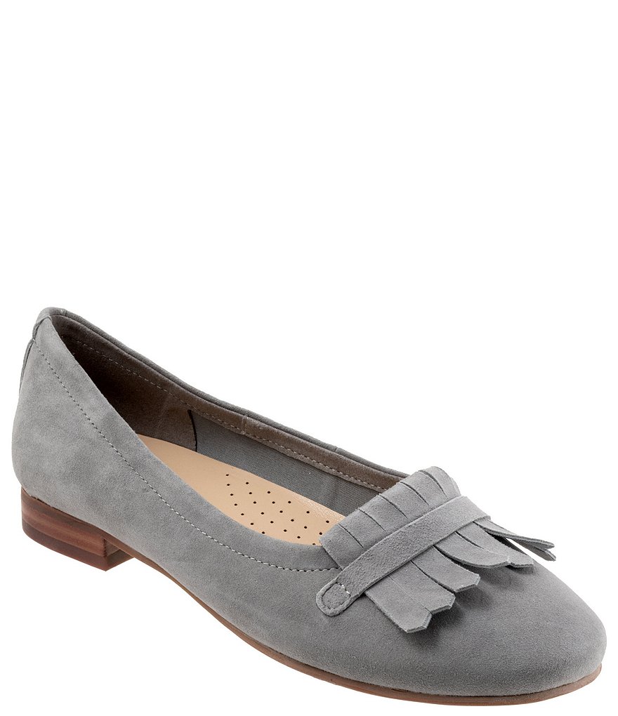 Trotters Greyson Suede Kiltie Fringe Loafers | Dillard's