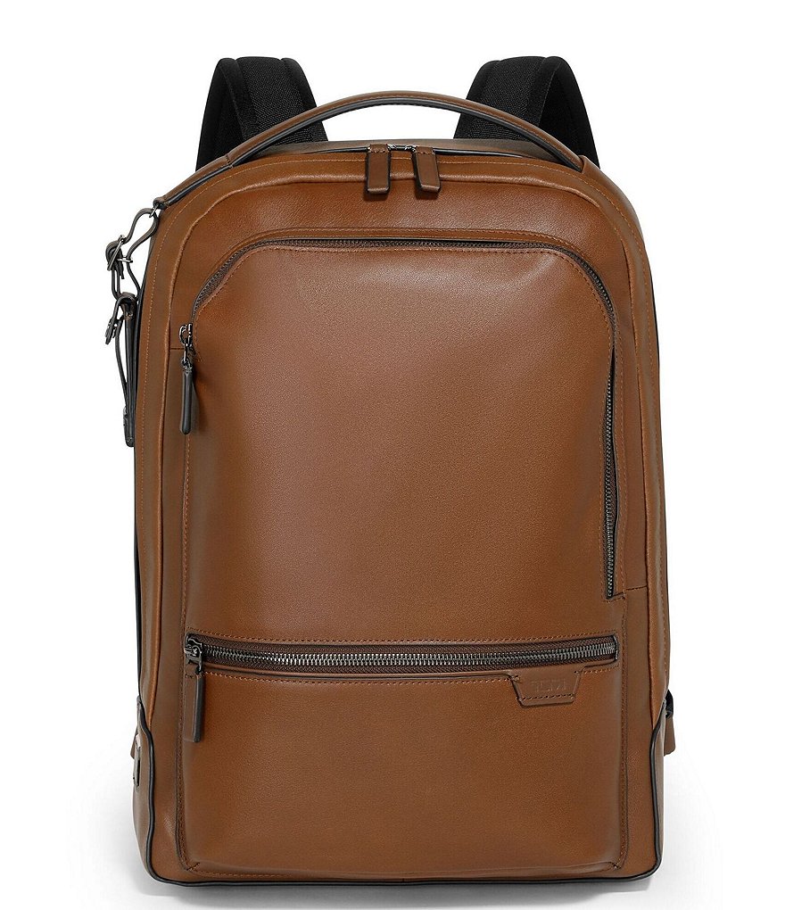 Tumi Clayton outlet Leather Laptop Backpack brown