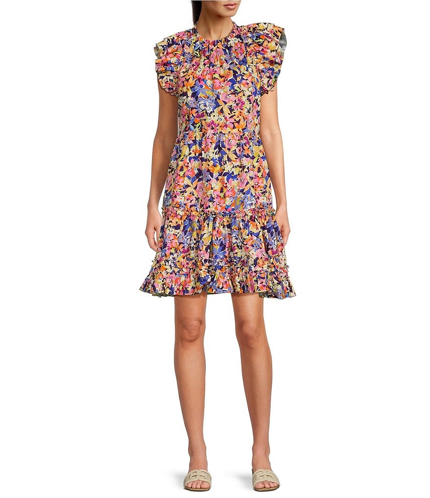 SOOR PLOOM Orla DressFlower Ribbon Print ワンピース - ワンピース