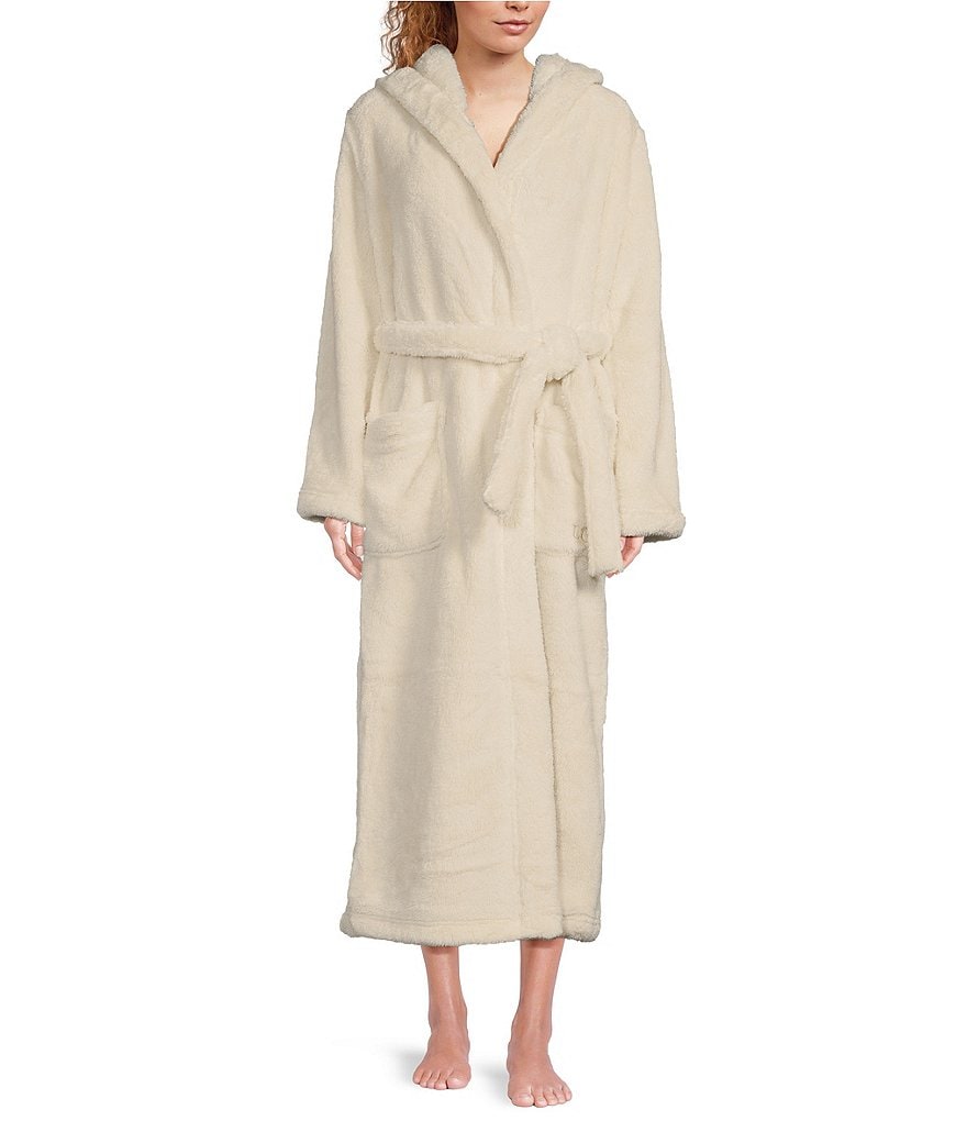 UGG Aarti Hooded Plush Fleece Long Cozy Robe | Dillard's