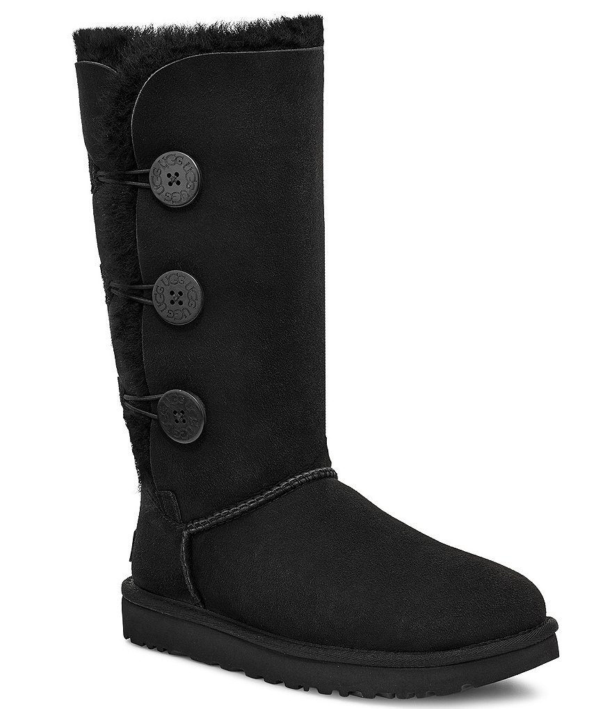 UGG® Bailey Suede Button Triplet II Water-Repellent Cold Weather Tall ...